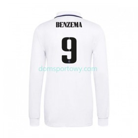 Koszulka Real Madryt Karim Benzema 9 Domowe Koszulki Piłkarskie 2022-2023 Długi Rękaw